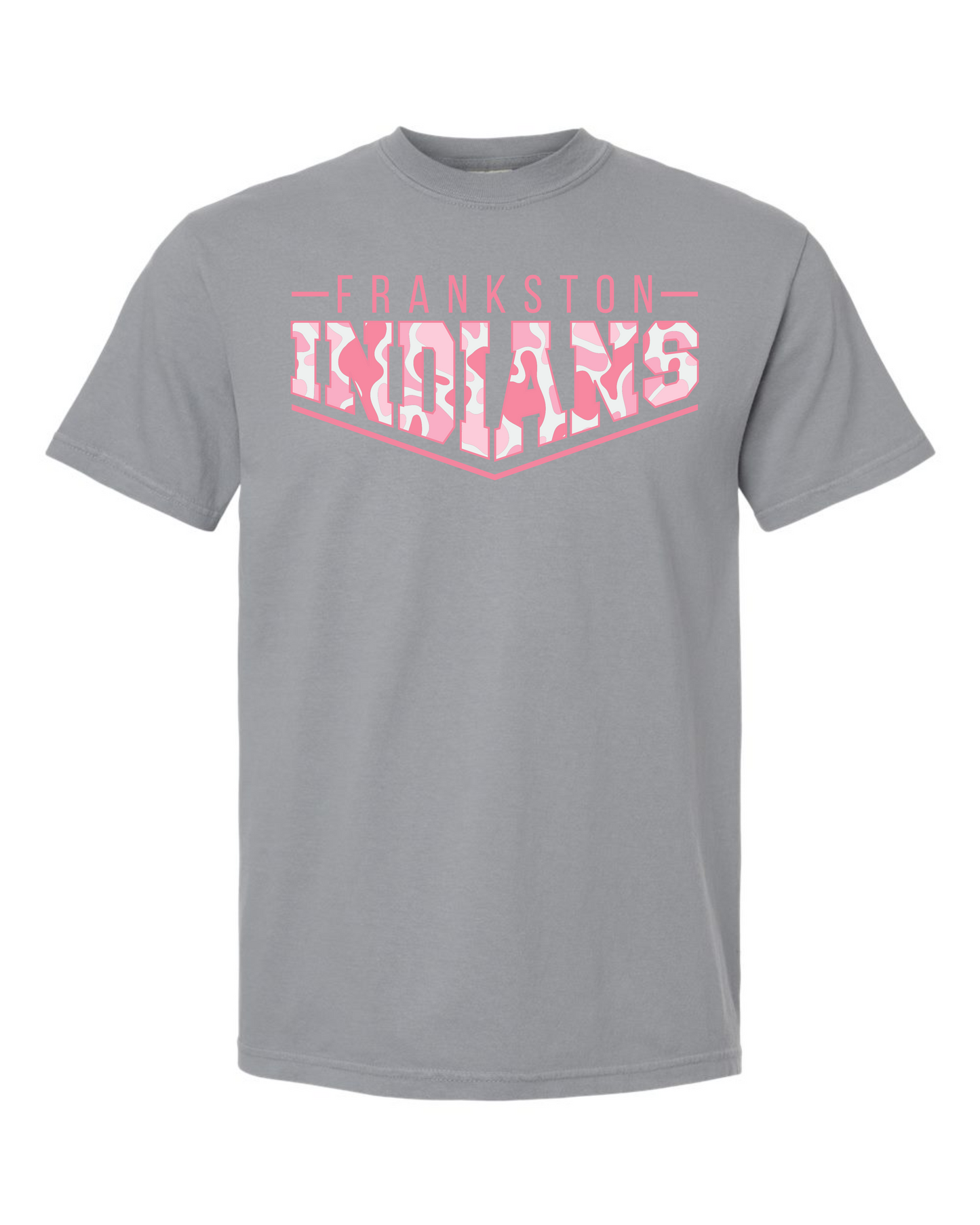 Pink Pointed Camo Spirt Graphic Tee - Frankston