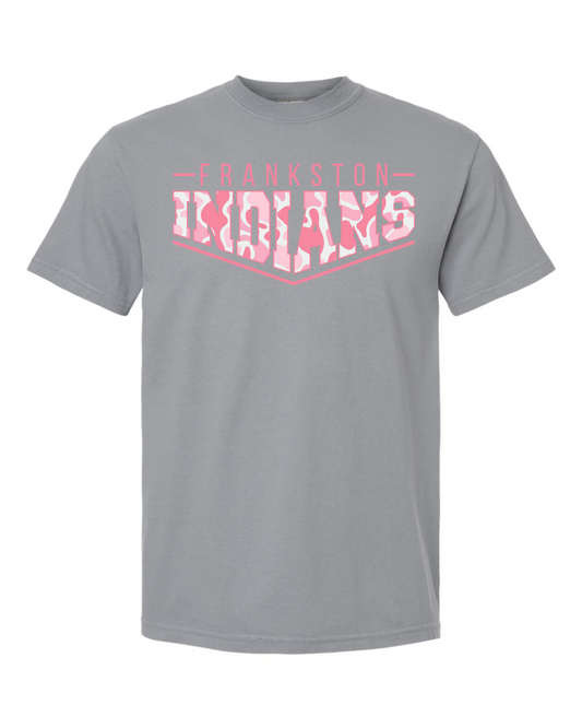 Pink Pointed Camo Spirt Graphic Tee - Frankston