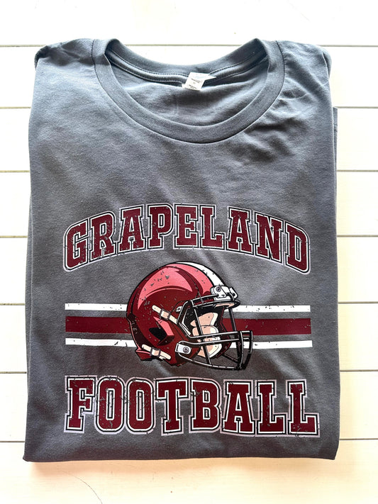 Grapeland Sandies Vintage Football Spirit Tee