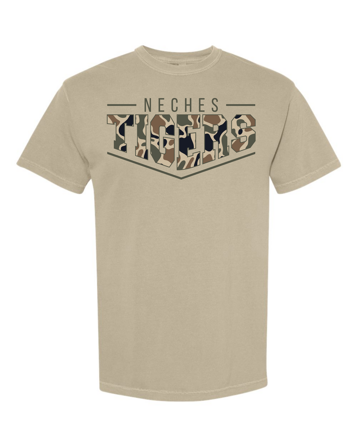 Pointed Camo Spirt Graphic Tee - Neches