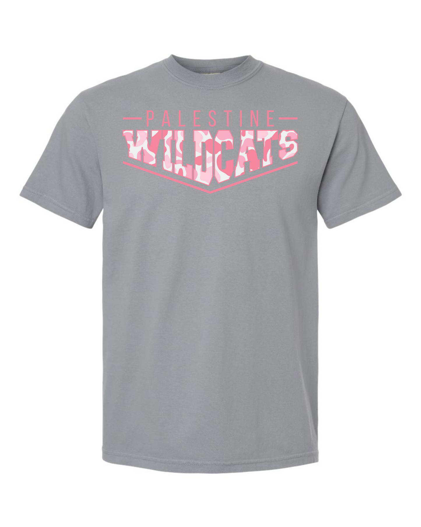 Pink Pointed Camo Spirt Graphic Tee - Palestine