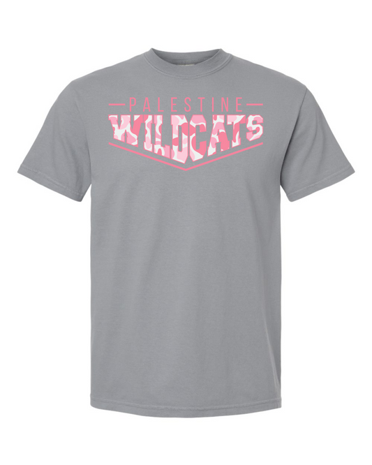 Pink Pointed Camo Spirit Graphic Tee - Palestine