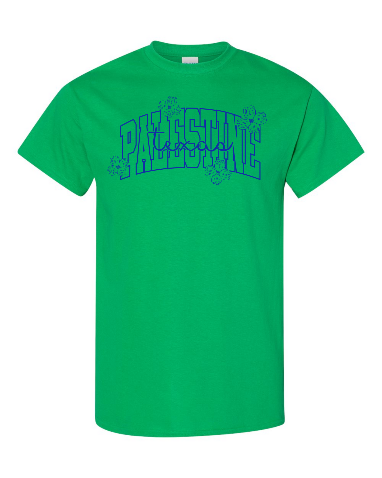 Palestine Texas w/Dogwoods Graphic Tee - Multicolors