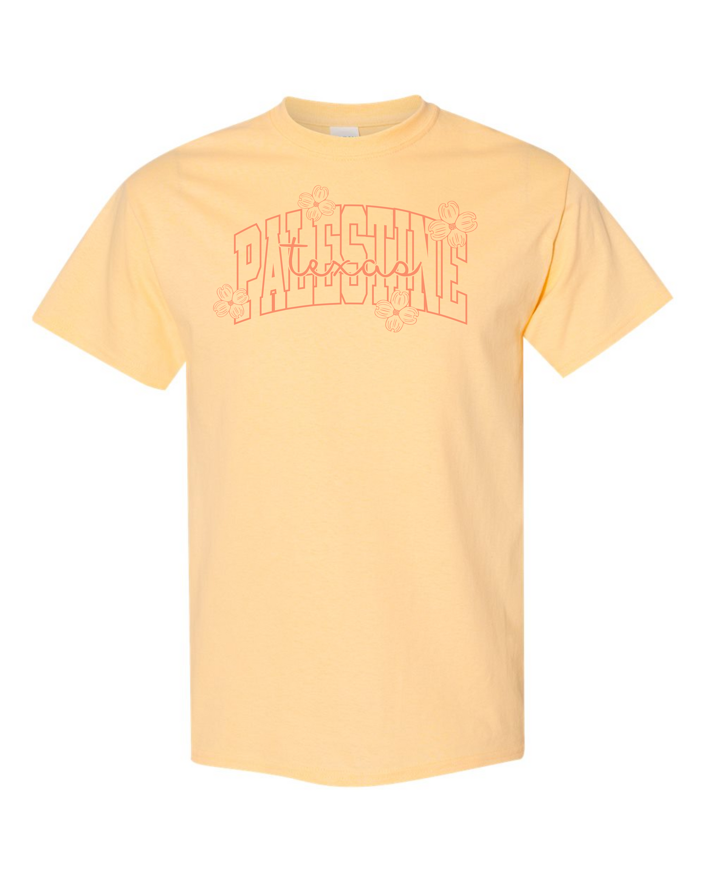 Palestine Texas w/Dogwoods Graphic Tee - Multicolors