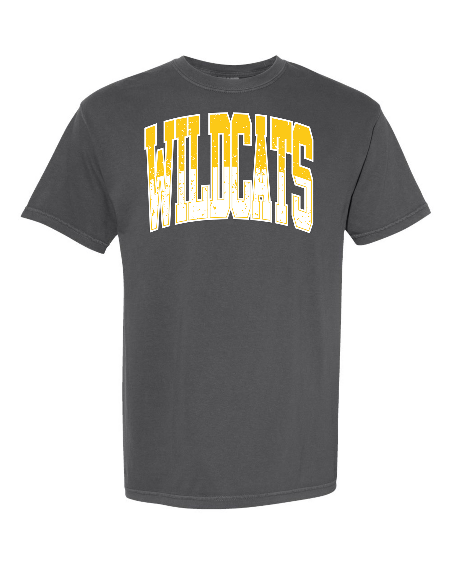 Two Tone Curved Wildcats Graphic Tee