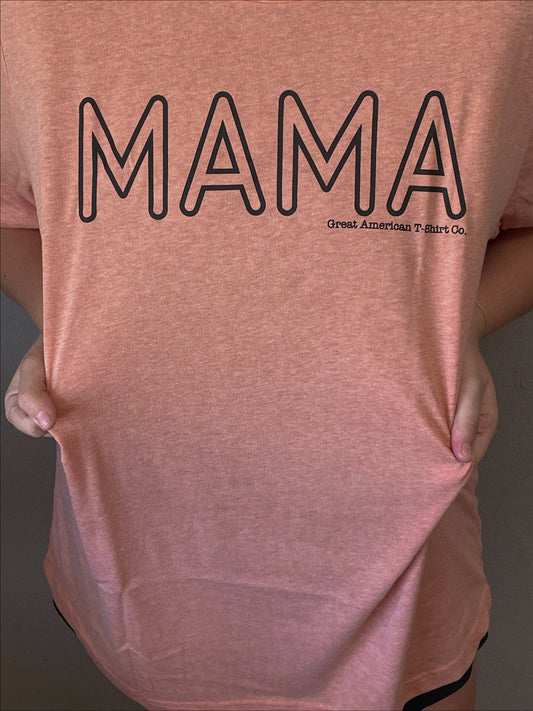 Heather Sunset Mama Graphic Tee