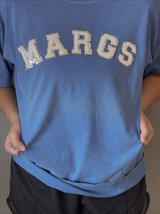 Margs Glitter Patch Graphic Tee