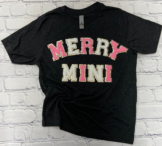 Merry Mini Letter Patch Tee